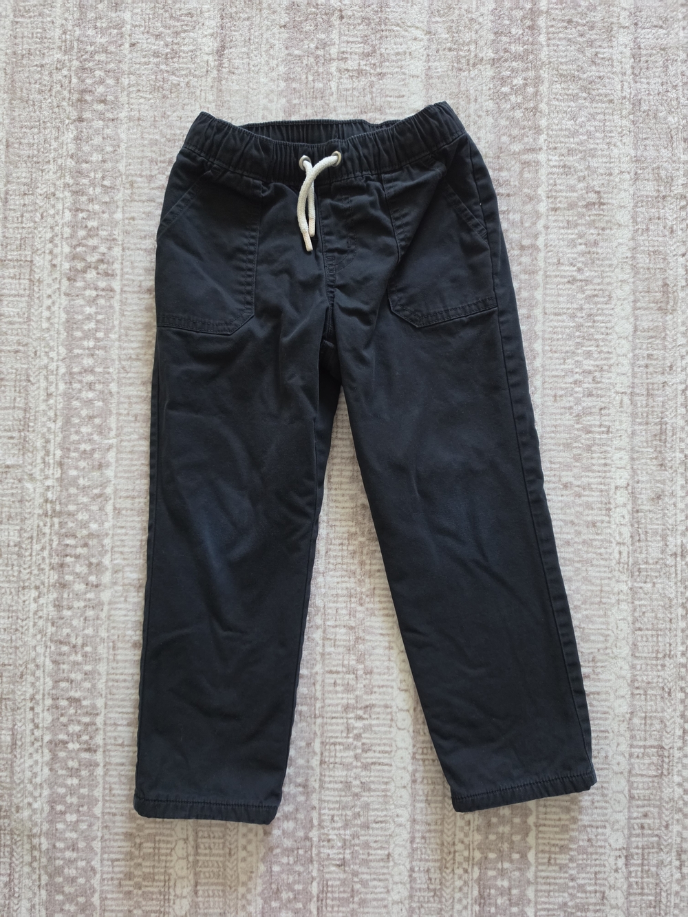 Cat & Jack Boys Fleece-Lined Pull-On Black Pants - Size 4T
